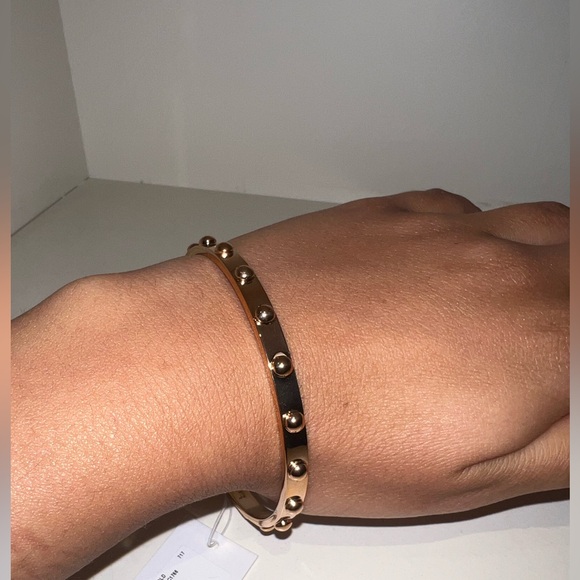 Kate Spade Set In Stone Hinged Bangle (Rose Gold) - Picture 3 of 7